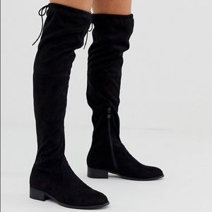 Madden Girl Over the Knee Black Boots